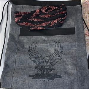 Harley Davidson headband & backpack